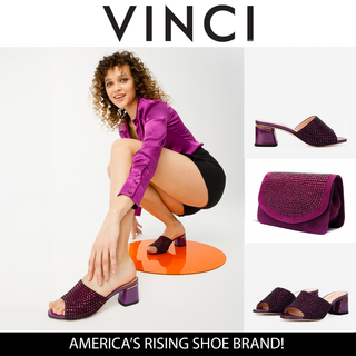 The Ailano Purple Glitter Leather Women Sandal - Glamourous Grace
