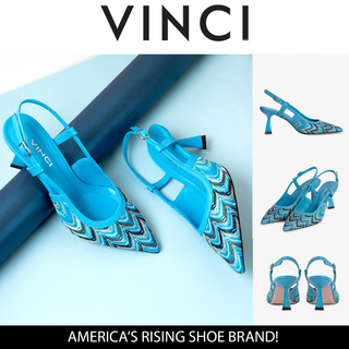 The Napoli Blue Leather Slingback Women Sandal - Glamourous Grace