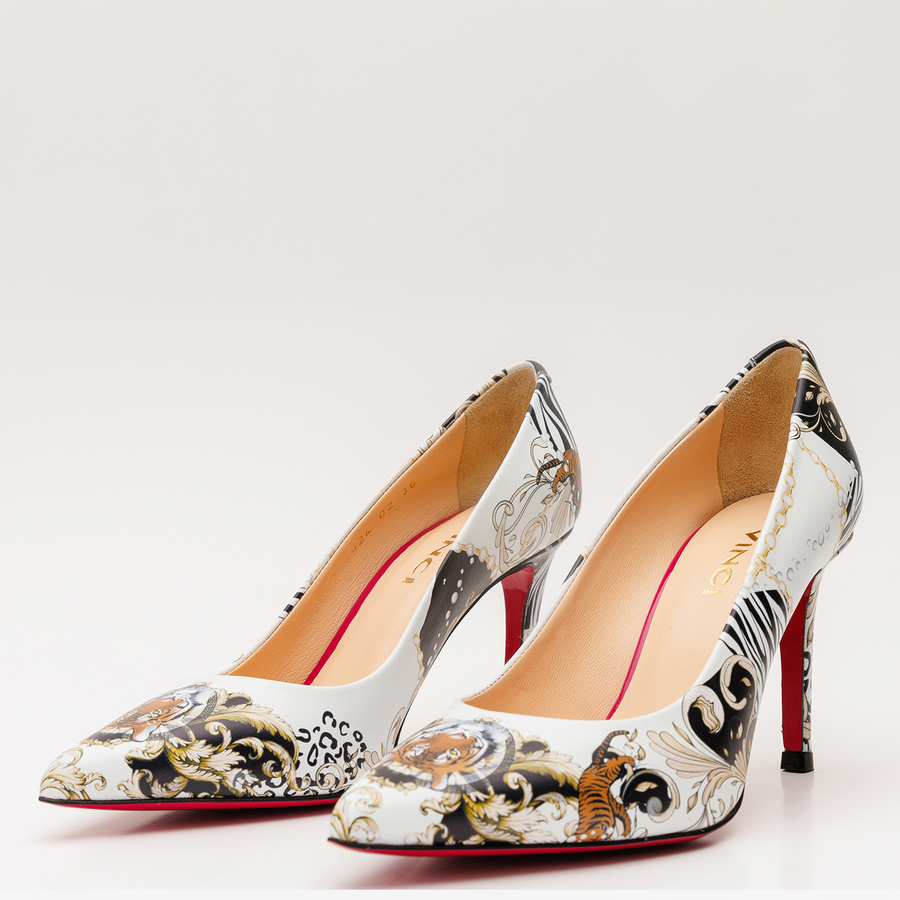 The Perugia White Leather Pump Women Shoe - Glamourous Grace