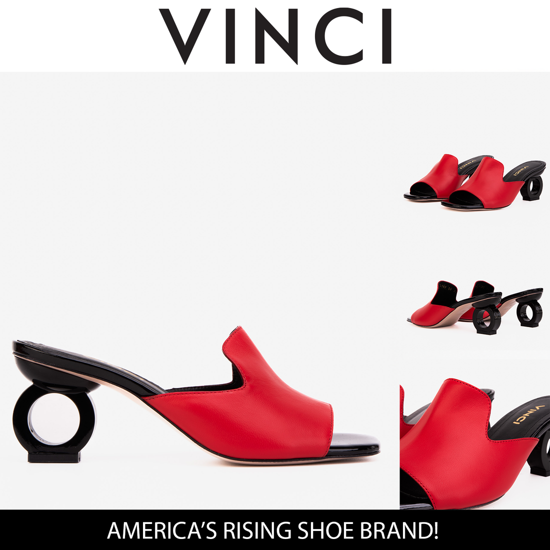 The Tory Red Leather Women Sandal - Glamourous Grace