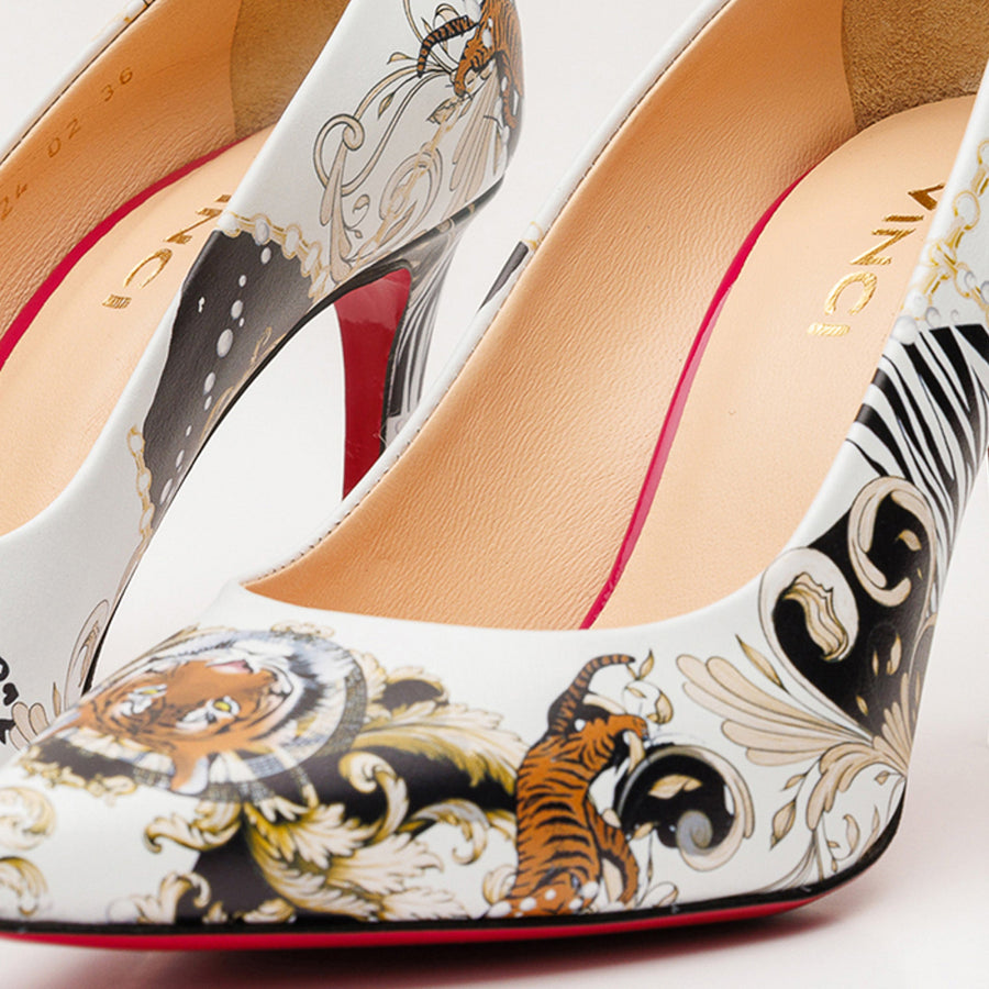 The Perugia White Leather Pump Women Shoe - Glamourous Grace