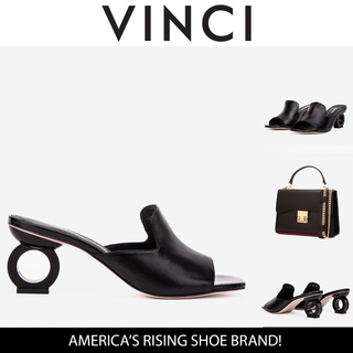The Tory Black Leather Women Sandal - Glamourous Grace