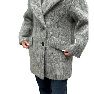 Stanford Mohair Wool Midi Coat