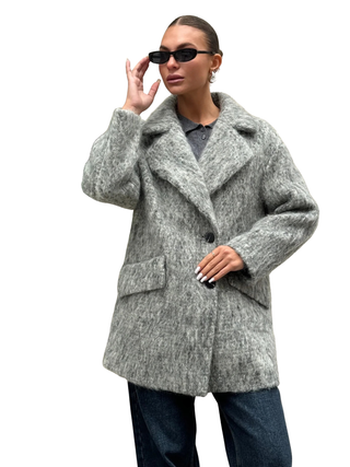 Stanford Mohair Wool Midi Coat