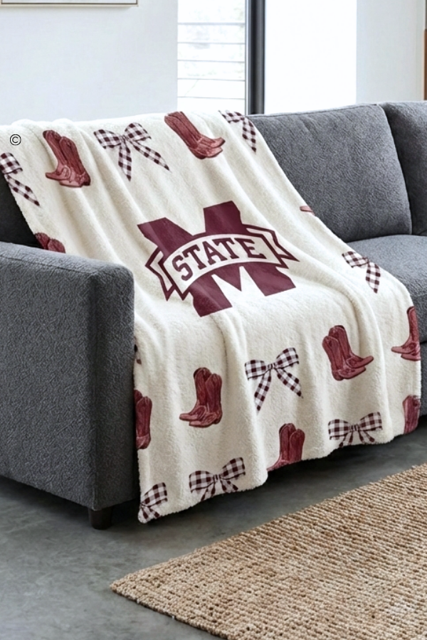 SC - Mississippi State Luxury Blanket - Glamourous Grace
