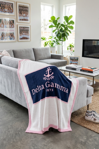 SC - Delta Gamma Luxury Blanket - Glamourous Grace