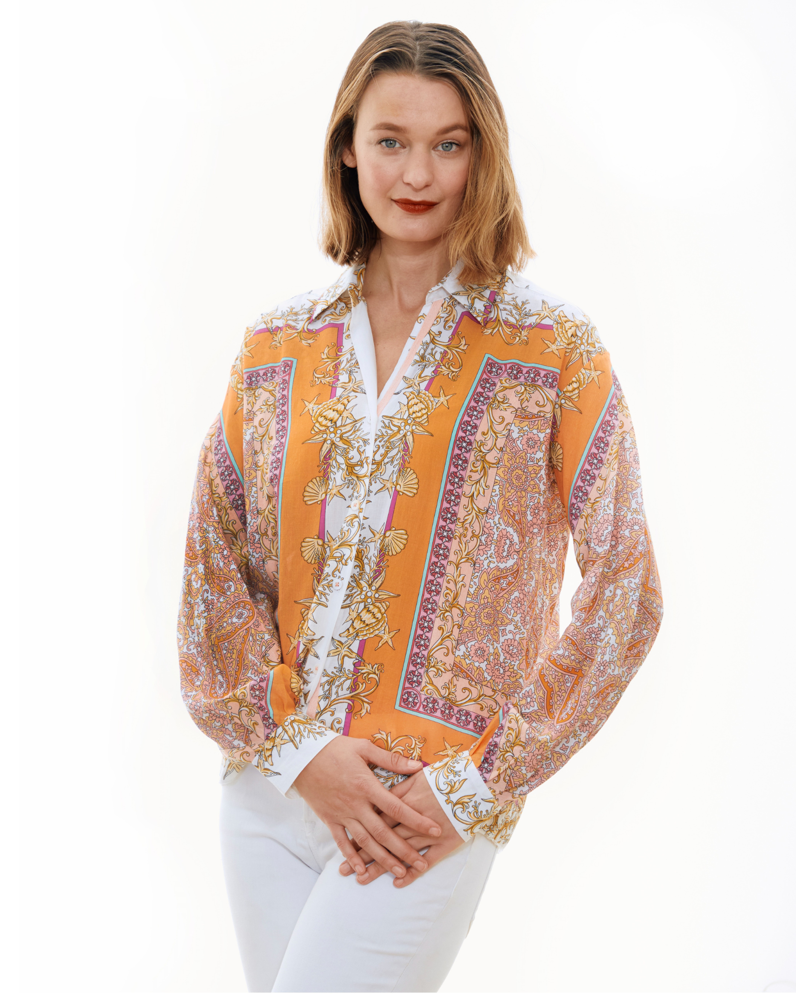 Buckhead Boxy Top Engineered Print - Glamourous Grace