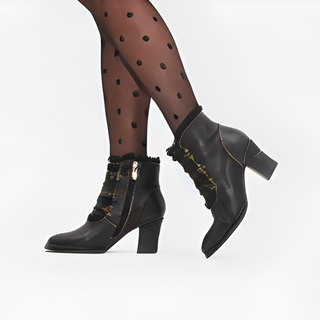 Galleria Metallic Victorian Booties