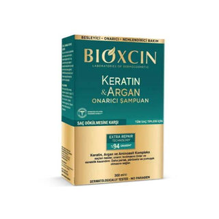Bioxcin Keratin & Argan Oil Shampoo: Repair, Nourish & Strengthen Hair, Prevent Hair Loss - Daily Use For All Hair Types, 10.14 fl oz - Glamourous Grace