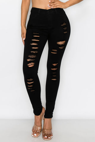 Mia - High Rise Cut It Up Skinny