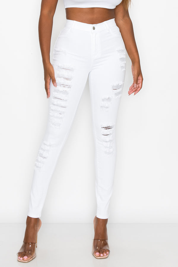 Mia - High Rise Cut It Up Skinny