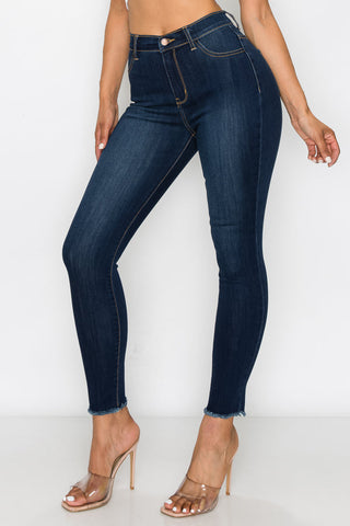Paisley - Classic High Rise Fray Hem Skinny