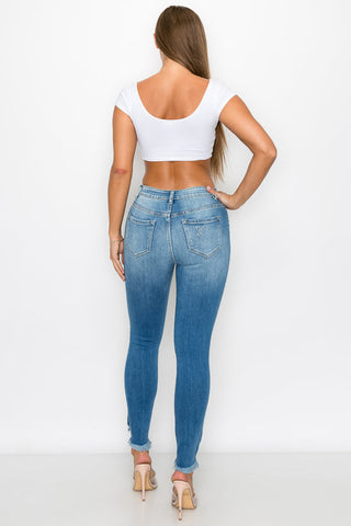 Nataly - High Rise Destructed Skinny