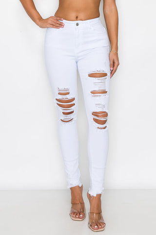 Nataly - High Rise Destructed Skinny