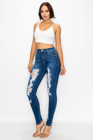 Athena - Super High Rise Heavy Destructed Premium Skinny