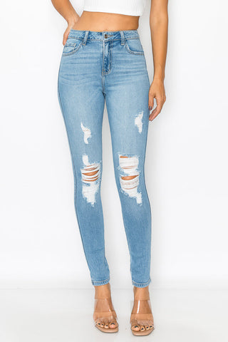 Abby - High Rise Destructed Skinny