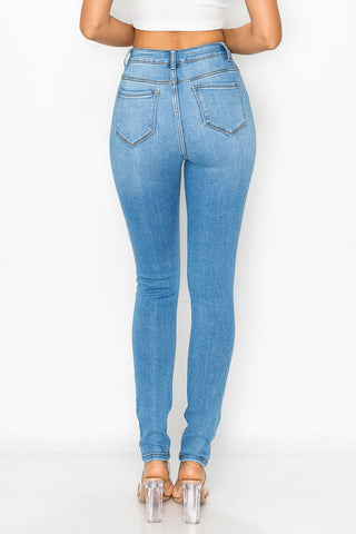 Sawyer - Super High Rise Destructed Premium Skinny