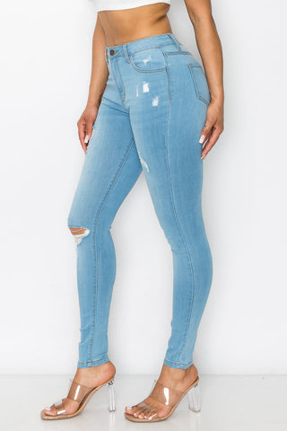 Lola - High Rise Minimal Destructed Skinny