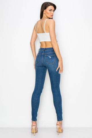 Josephine - High Rise Destructed Stretch Skinny