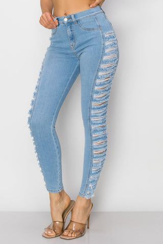 Poppy - High Rise Side Destroy Skinny