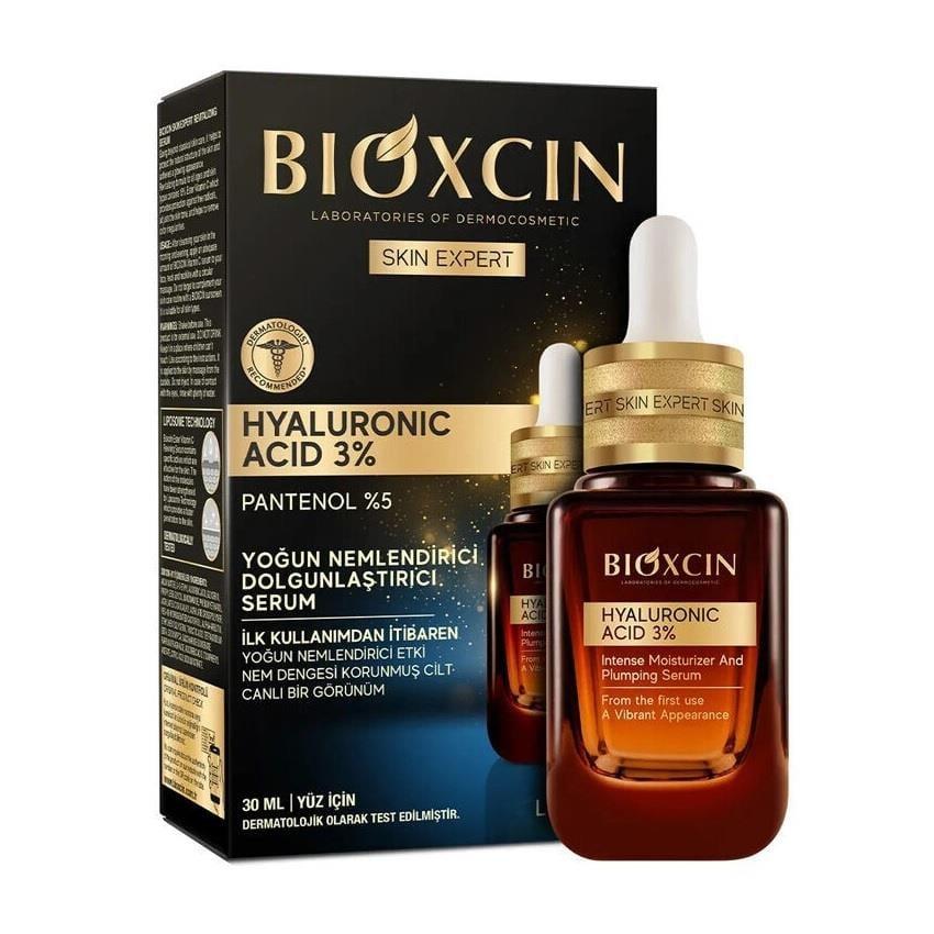 Bioxcin Skin Expert Hyaluronic Acid 3% Serum - Intensive Moisturizer for All Skin Types, Anti-Aging Skincare - Glamourous Grace