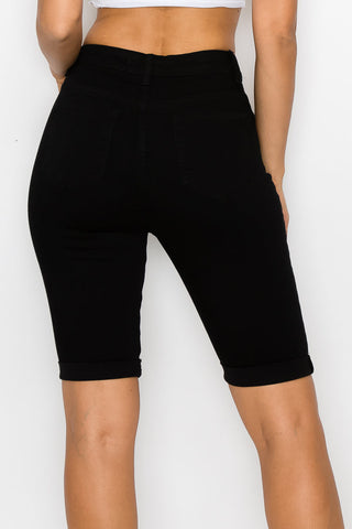 Jasmine - Classic High Rise Rolled Bermuda