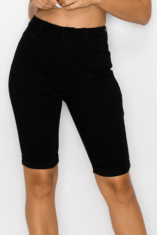 Jasmine - Classic High Rise Rolled Bermuda