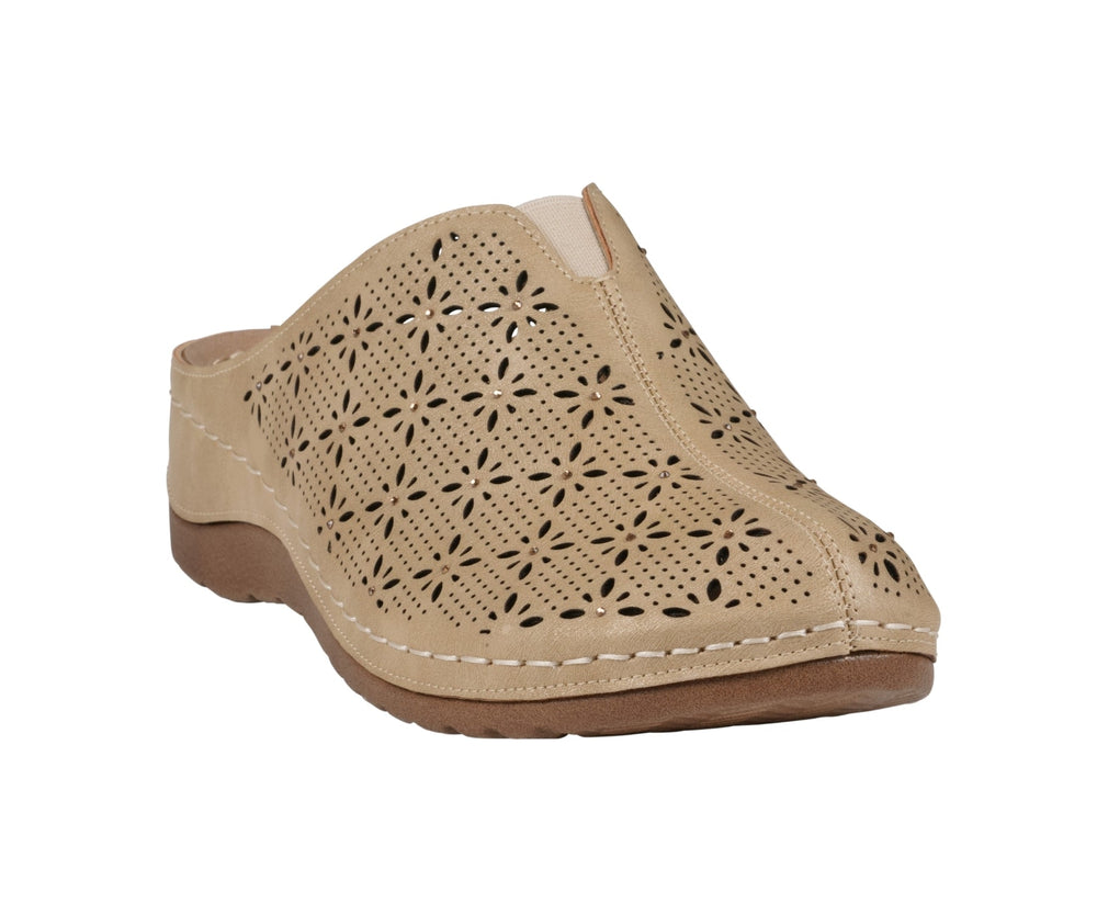 Women's Vale Biege Flat - Glamourous Grace