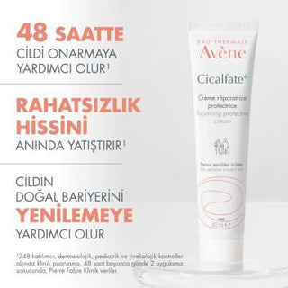 Avene Cicalfate Repair Cream 40ml - Soothing Moisturizer for Sensitive Skin, Newborns to Adults