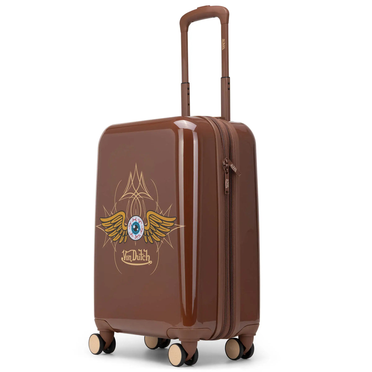 Kustom Kulture Expandable Hardside Carry-on Spinner Suitcase - Glamourous Grace