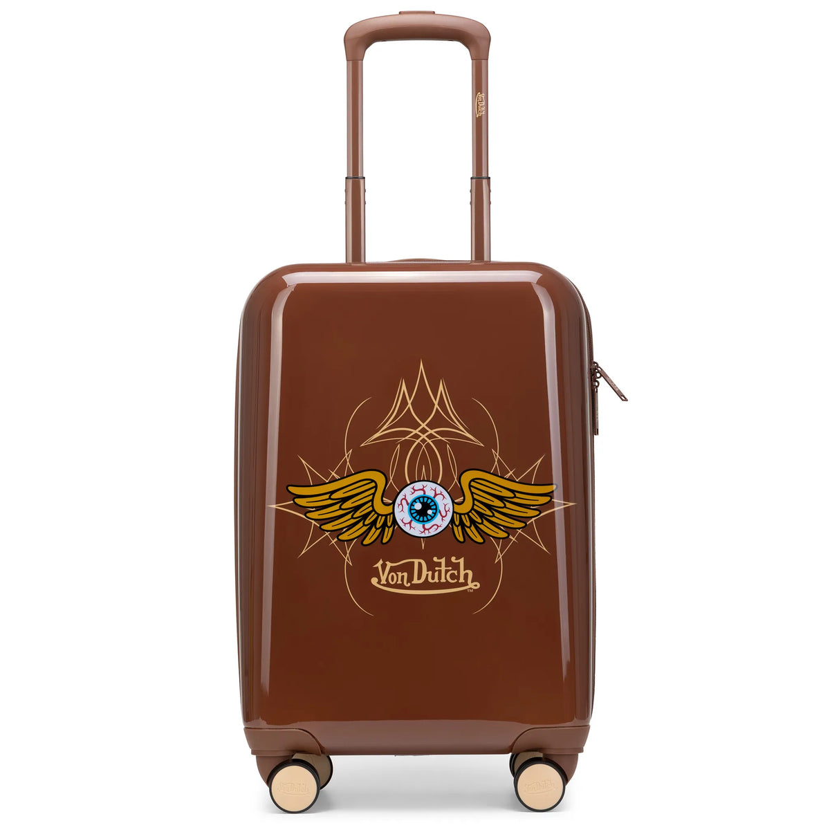 Kustom Kulture Expandable Hardside Carry-on Spinner Suitcase - Glamourous Grace