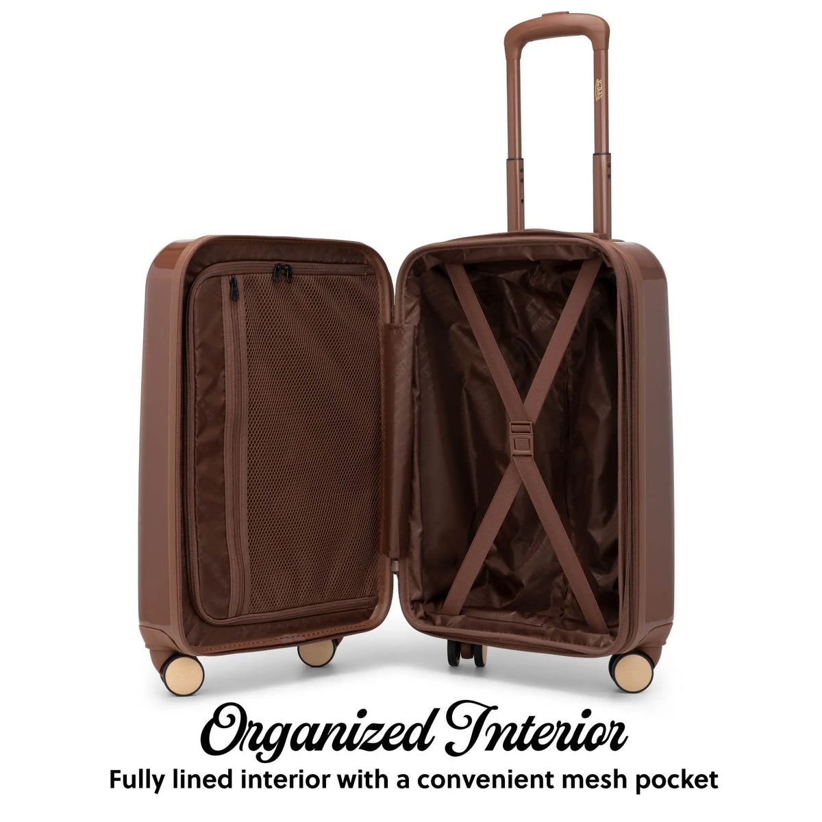 Kustom Kulture Expandable Hardside Carry-on Spinner Suitcase - Glamourous Grace