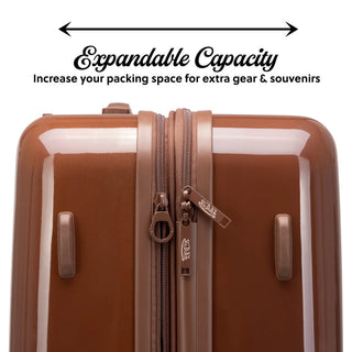 Kustom Kulture Expandable Hardside Carry-on Spinner Suitcase