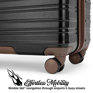 Retro Trek 3-Piece Expandable Hardside Spinner Luggage Set