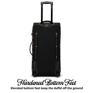 Jax Black 28" Checked Rolling Duffel