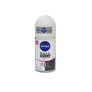 Nivea Invisible Clear Deodorant Roll-on: Stain-Free Protection for Dark & Light Clothes - Long-Lasting Odor Control, 50ml Travel Size - Glamourous Grace