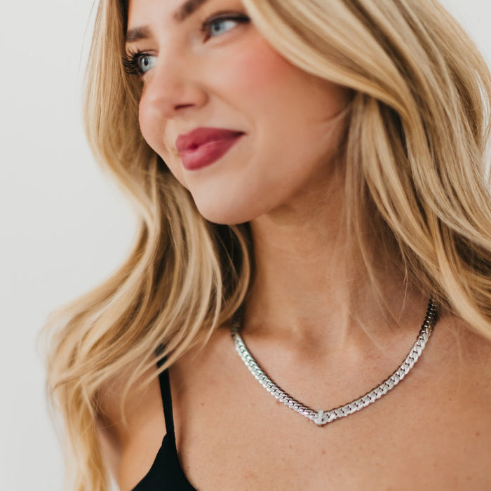 Victoria Diamond V Necklace - WATERPROOF - Glamourous Grace