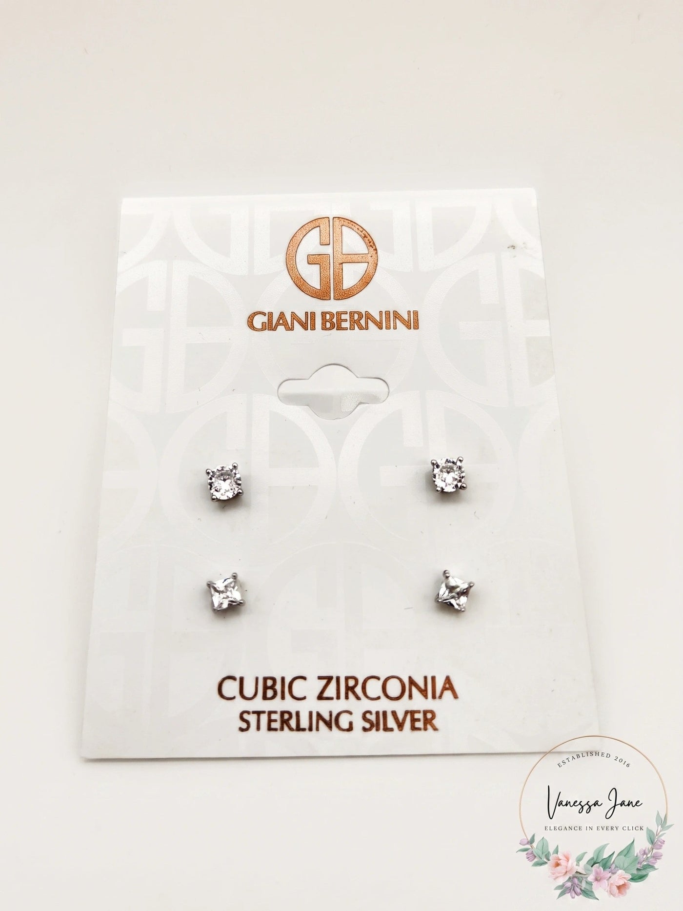 Giani Bernini 2-PC. Set Cubic Zirconia Stud Earrings in Sterling Silver - Glamourous Grace