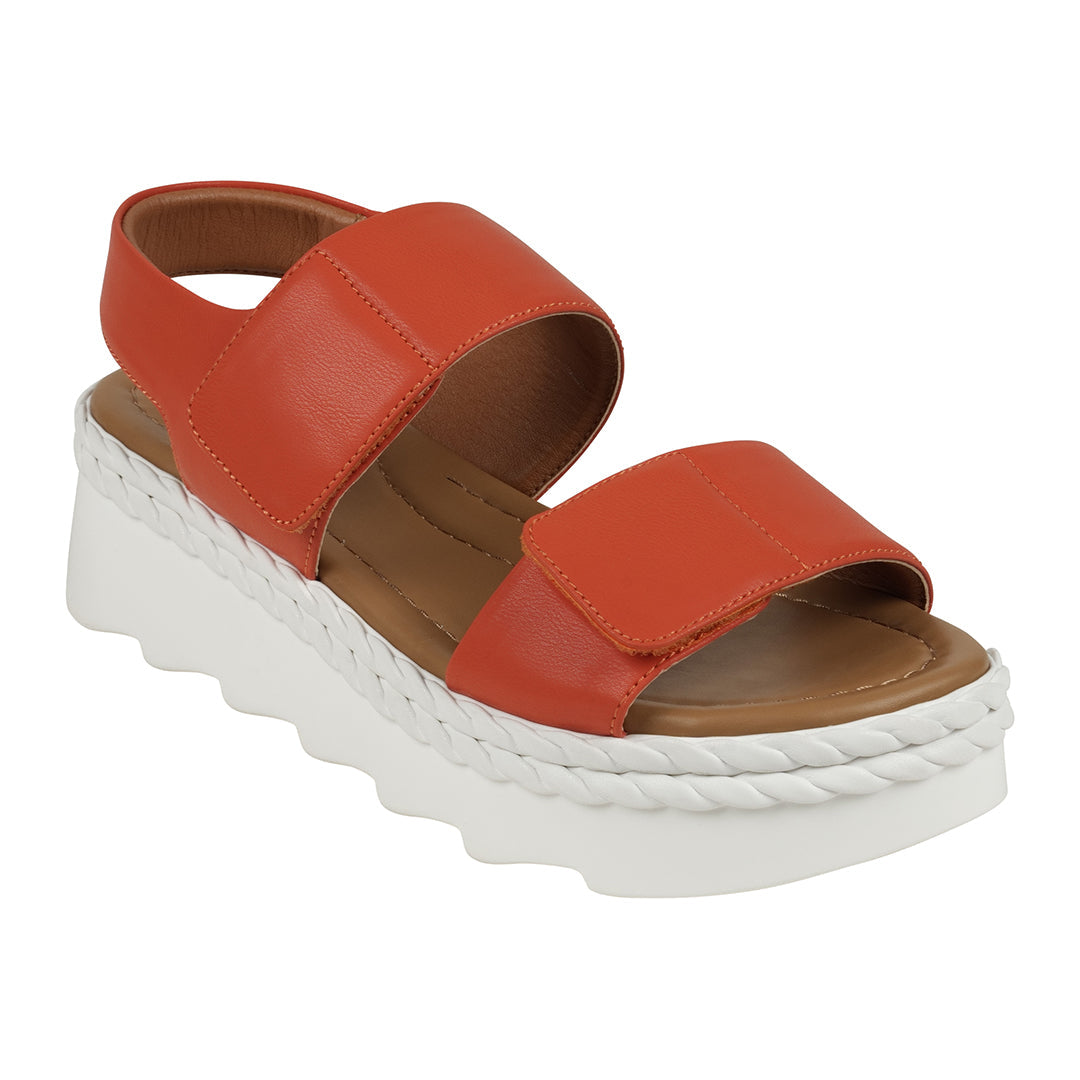 Vosa coral Double Band Velcro Platform Sandals - Glamourous Grace