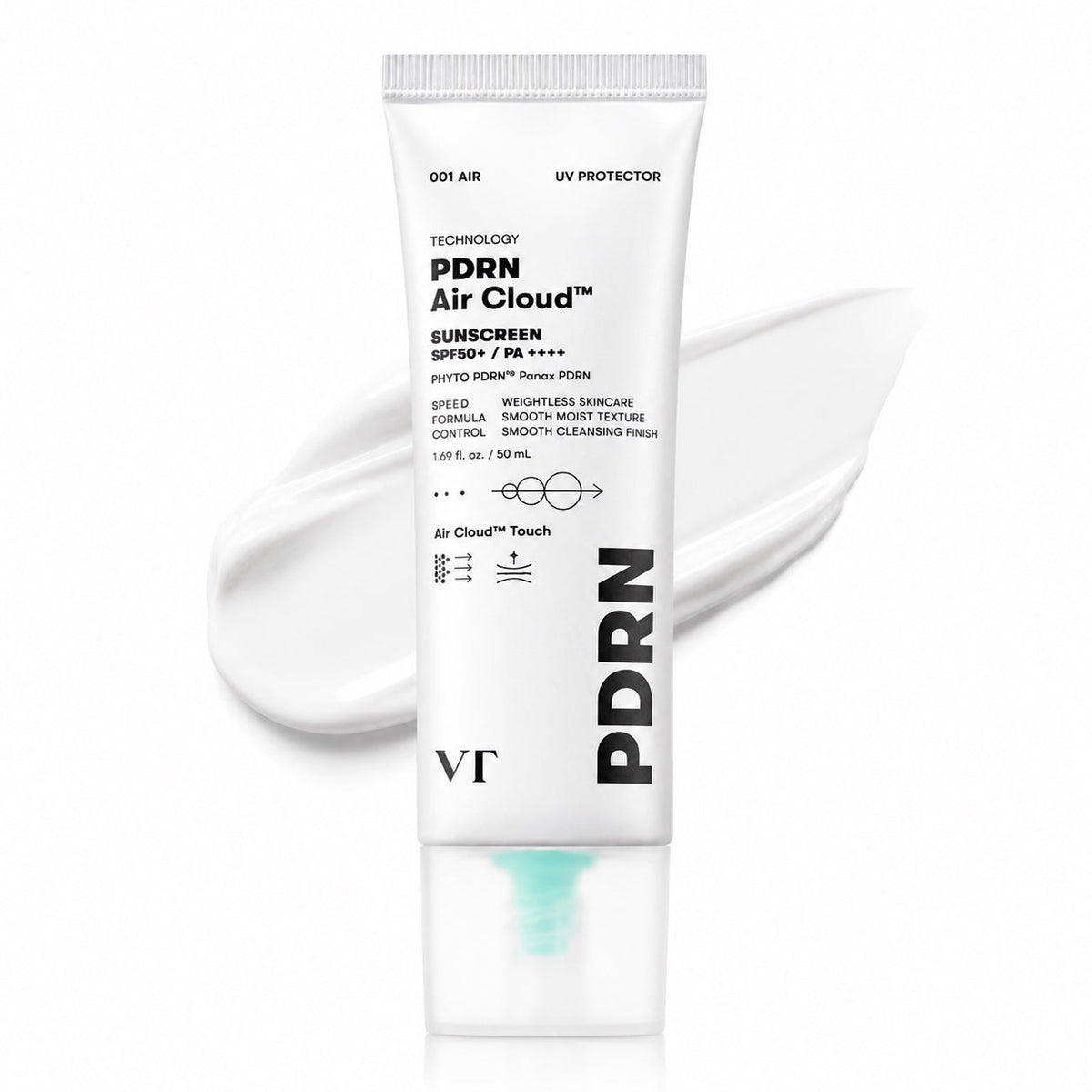 VT - PDRN Air Cloud Sunscreen SPF 50+ / PA ++++ (50ml) - Glamourous Grace