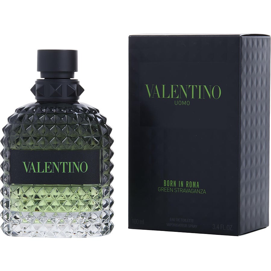 Valentino Uomo Born in Roma Green Stravaganza Eau de Toilette for Men 3.4 oz