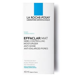 La Roche Posay Effaclar Mat Anti-Shine Moisturizer for Oily Skin - Mattifying, Hydrating, Minimizes Pores - 40ml - Glamourous Grace
