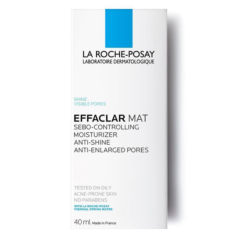 La Roche Posay Effaclar Mat Anti-Shine Moisturizer for Oily Skin - Mattifying, Hydrating, Minimizes Pores - 40ml - Glamourous Grace