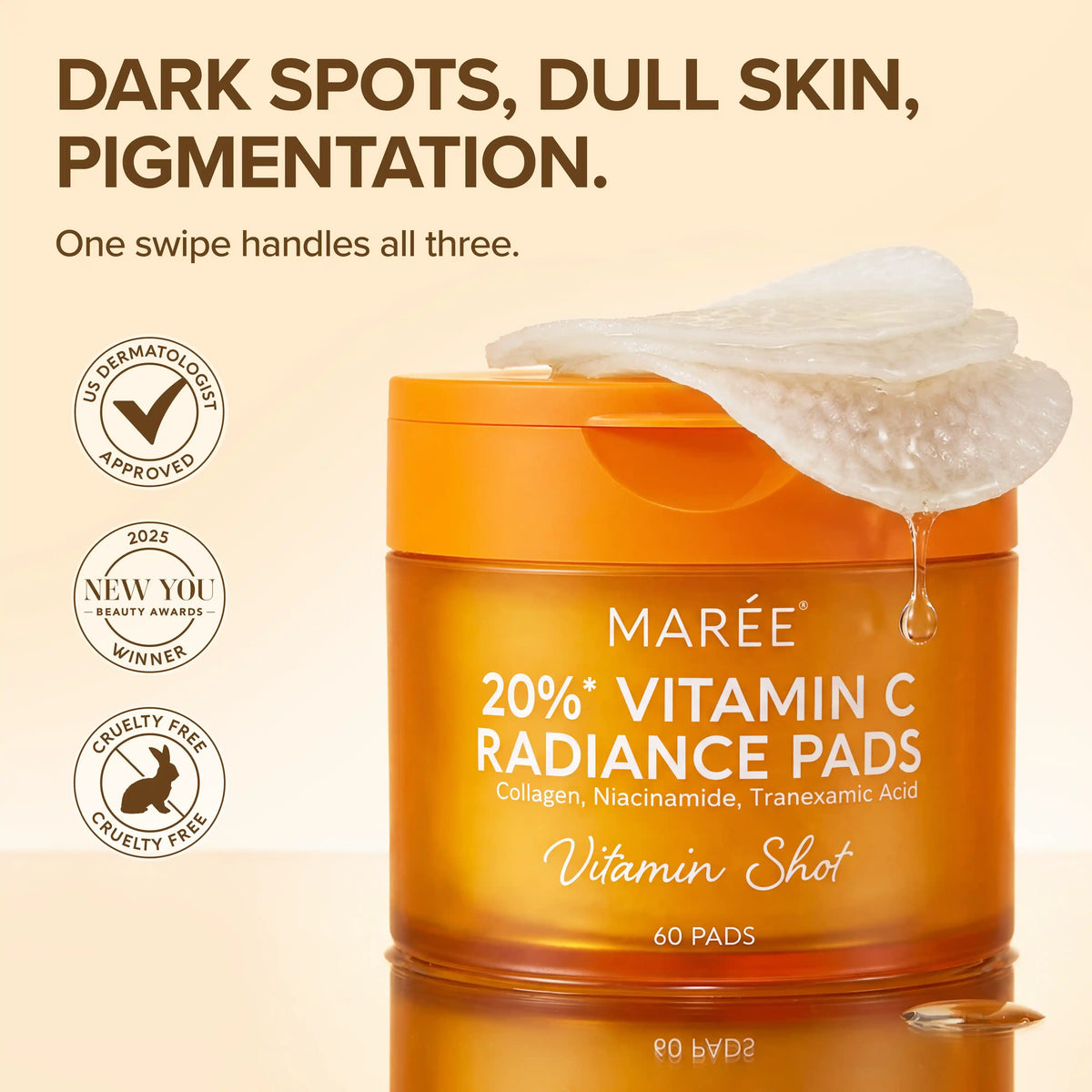 Dark Spot Fading Vitamin C Pads - Glamourous Grace