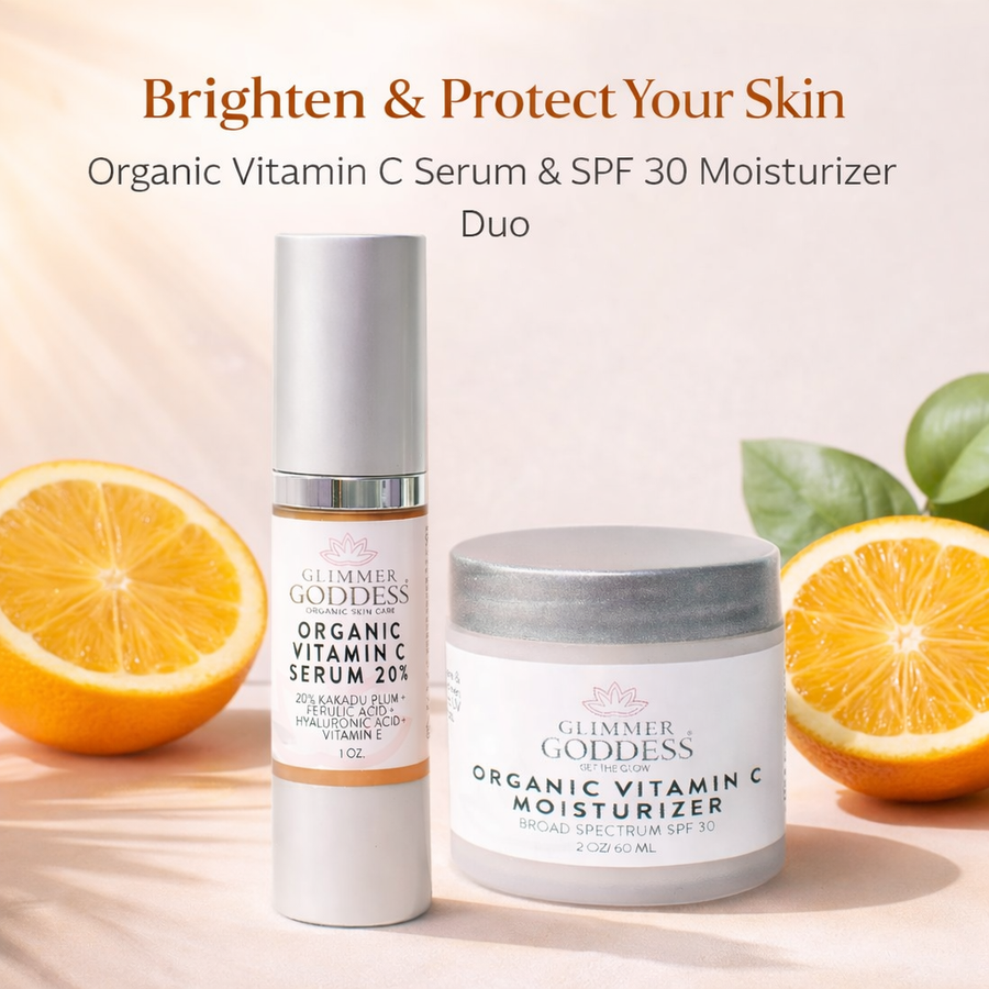 Organic Vitamin C Serum & SPF 30 Moisturizer Duo - Glamourous Grace