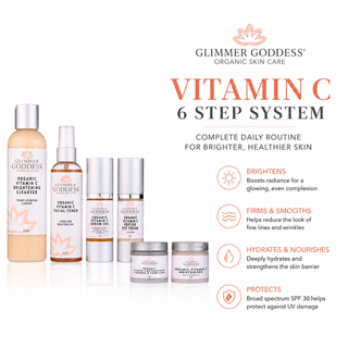 Vitamin C 6-Step Anti-Aging System – Complete Brightening Routine with SPF 30 - Glamourous Grace