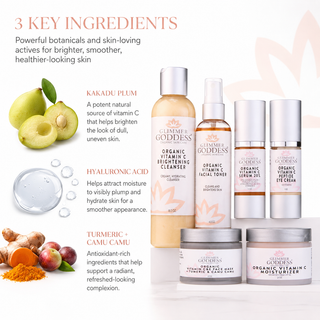 Vitamin C 6-Step Anti-Aging System – Complete Brightening Routine with SPF 30 - Glamourous Grace