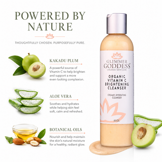 Organic Vitamin C Brightening Cleanser – Gentle Face Wash - Glamourous Grace