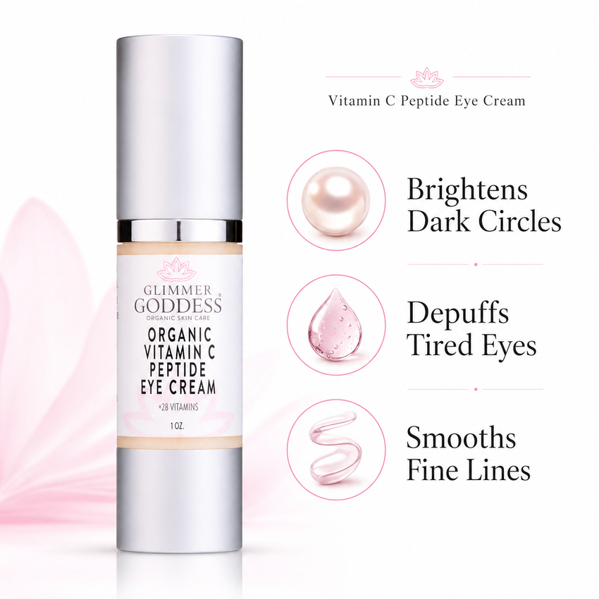 Organic Vitamin C Eye Serum – Peptide Treatment for Dark Circles - Glamourous Grace