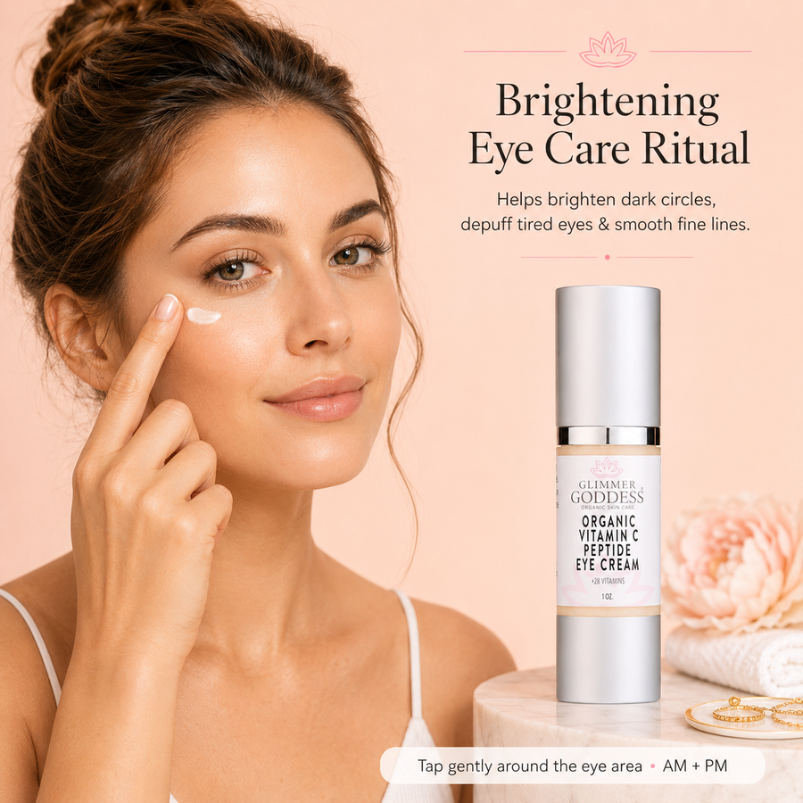 Organic Vitamin C Eye Serum – Peptide Treatment for Dark Circles - Glamourous Grace